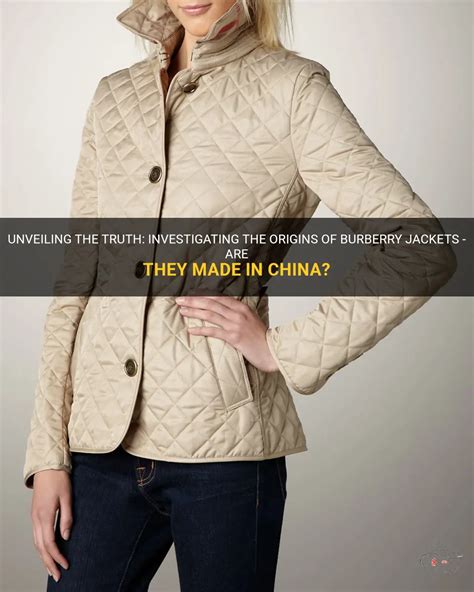 burberry down jacket made in china